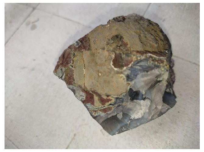 Autre Marque Geode di Ametista grezza Marrone Grigio Porpora - vista 5