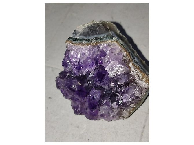 Autre Marque Geode di Ametista grezza Marrone Grigio Porpora - vista 6