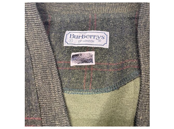 Burberrys of London Karo-Cardigan Dunkelgrün - Ansicht 6