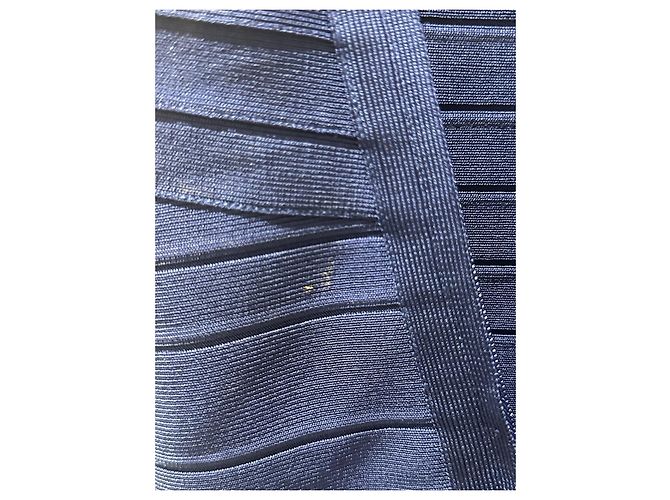 Electric Blue Bandage Kleid Herve Leger Blau - Ansicht 10