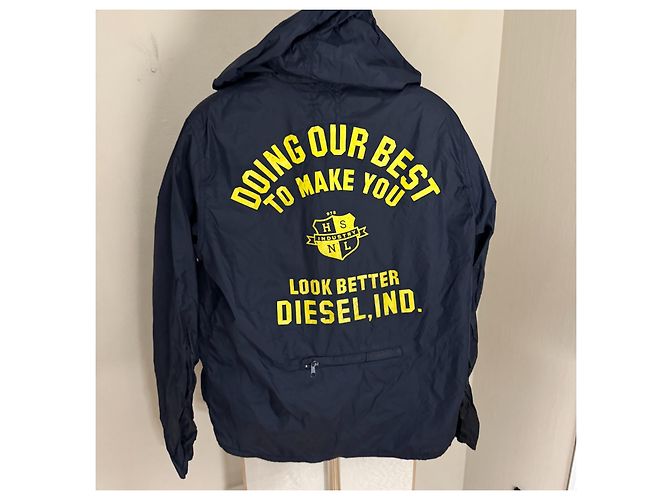 Giacca a vento Diesel Industry blu navy - vista 2