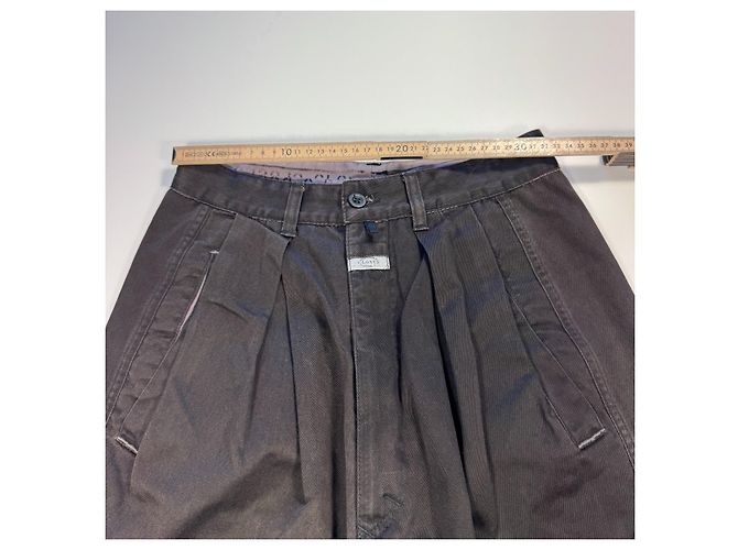 Autre Marque Marithé François Girbaud Pantalones de algodón plisado negros - vista 10