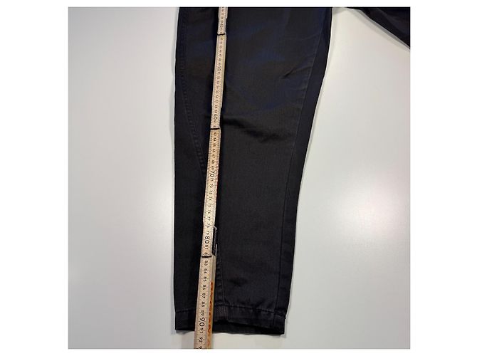 Autre Marque Marithé François Girbaud Pantalones de algodón plisado negros - vista 9