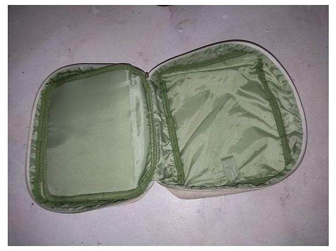 Autre Marque Beauty case Clarins con stampa floreale Rosa Bianco Giallo Verde chiaro - vista 3