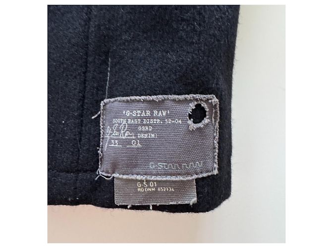 Autre Marque G-Star Raw Men's Black Wool Blend Coat - view 6
