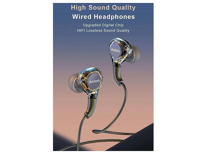 Autre Marque Aolon RM-670 Wired Earphones Black - view 4