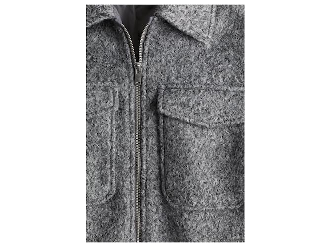 Zara kurze graue Wolljacke - Ansicht 2