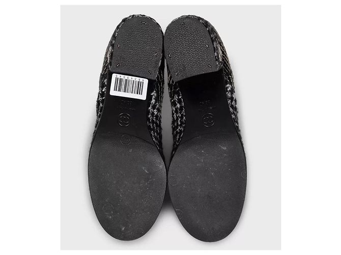 Chanel Tweed Stiefeletten, Größe 38.5 Gebraucht - Ansicht 5