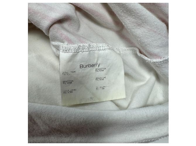 Burberry Tanktop mit rotem Karomuster Weiß - Ansicht 5