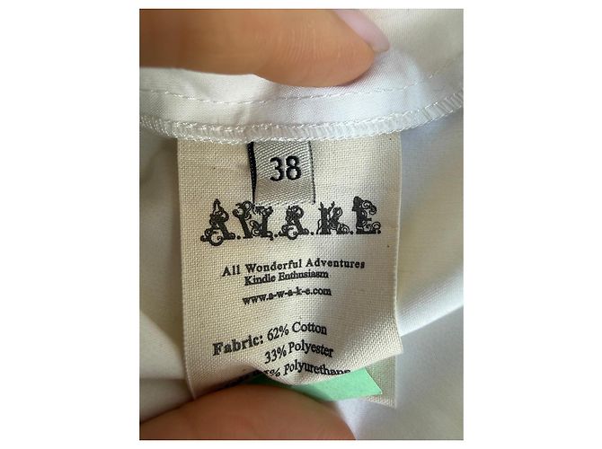 Autre Marque AWAKE MODE Top mangas globo blanco - vista 6
