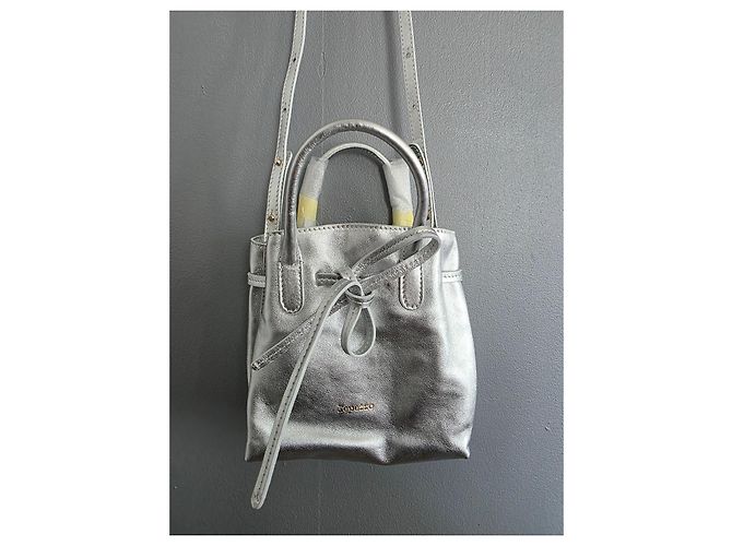 Repetto Borsa Arabesque GM Pelle Argentata Argento - vista 10
