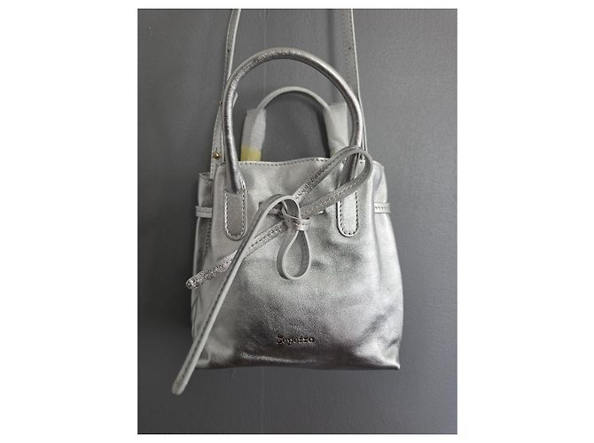 Repetto Borsa Arabesque GM Pelle Argentata Argento - vista 15
