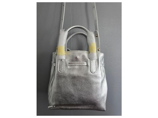 Repetto Borsa Arabesque GM Pelle Argentata Argento - vista 16