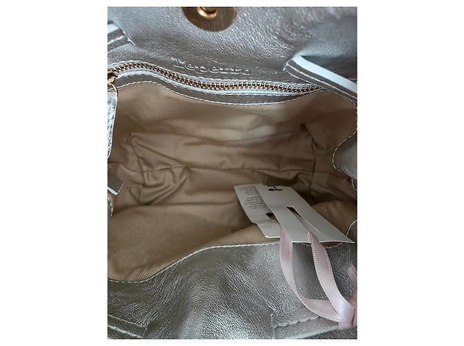 Repetto Borsa Arabesque GM Pelle Argentata Argento - vista 17