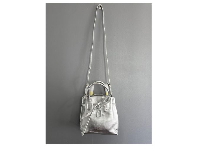 Repetto Borsa Arabesque GM Pelle Argentata Argento - vista 2