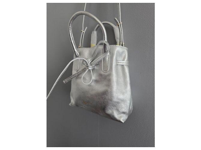 Repetto Borsa Arabesque GM Pelle Argentata Argento - vista 7