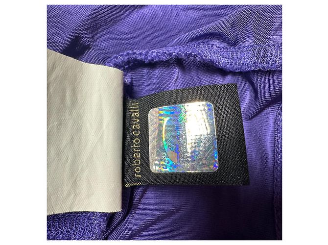 Roberto Cavalli Just Cavalli Abito Viola Scollo a V Porpora - vista 4