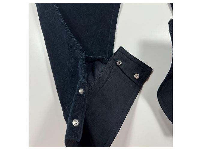 Marella Sport Samt-Cropped-Hose Schwarz - Ansicht 7