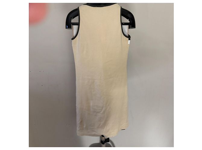 Vestido sin mangas de algodón Burberry - Beige Castaño - vista 2