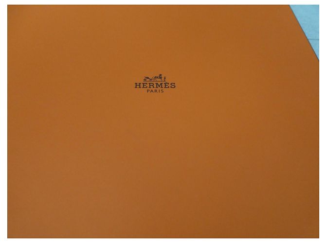 Hermès Paris Garden Party Handbag Storage Box White Orange - view 2