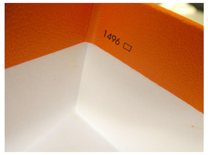 Hermès Paris Garden Party Handbag Storage Box White Orange - view 5