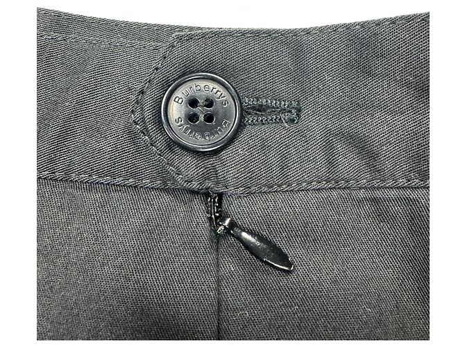 Burberry Gonna al ginocchio in misto cotone nero - vista 5