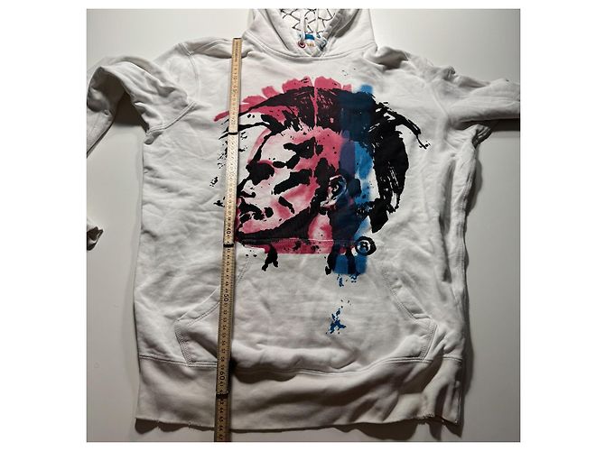 Diesel Sweat à Capuche Graphique Blanc Multicolore - vue 6