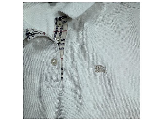 Burberry Polo de algodón blanco - vista 3