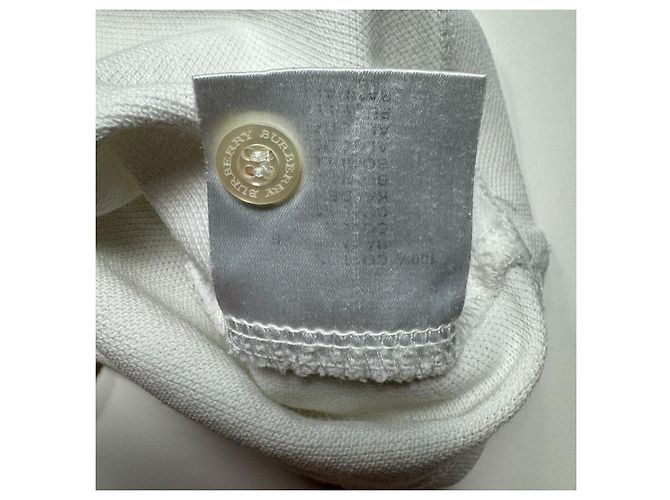Burberry Polo de algodón blanco - vista 5