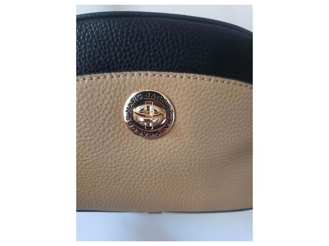 Marc Jacobs Signet Turnlock Multi-Color Leather Camera Bag Brown Black Beige Light brown Gold hardware - view 12