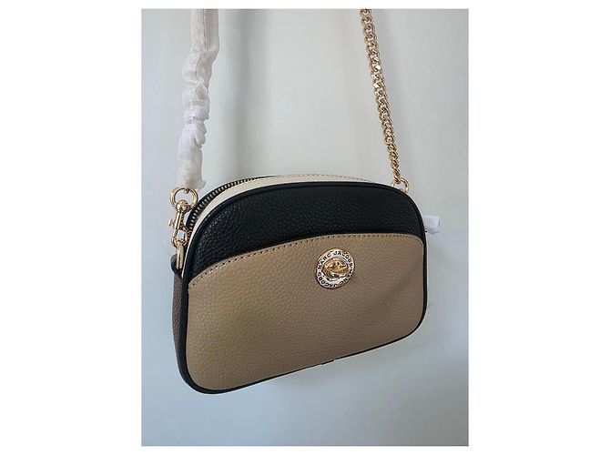 Marc Jacobs Signet Turnlock Multi-Color Leather Camera Bag Brown Black Beige Light brown Gold hardware - view 13