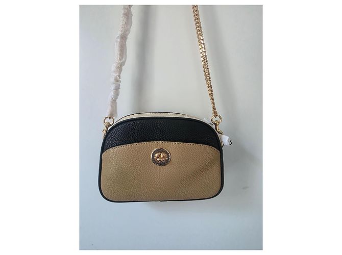 Marc Jacobs Signet Turnlock Multi-Color Leather Camera Bag Brown Black Beige Light brown Gold hardware - view 15