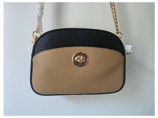 Marc Jacobs Signet Turnlock Multi-Color Leather Camera Bag Brown Black Beige Light brown Gold hardware - view 16