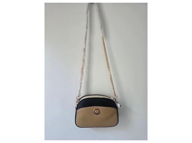 Marc Jacobs Signet Turnlock Multi-Color Leather Camera Bag Brown Black Beige Light brown Gold hardware - view 2