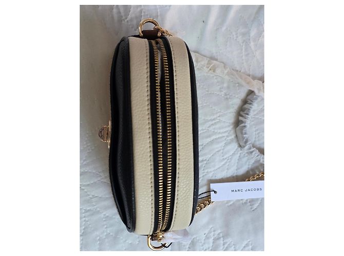 Marc Jacobs Signet Turnlock Multi-Color Leather Camera Bag Brown Black Beige Light brown Gold hardware - view 6