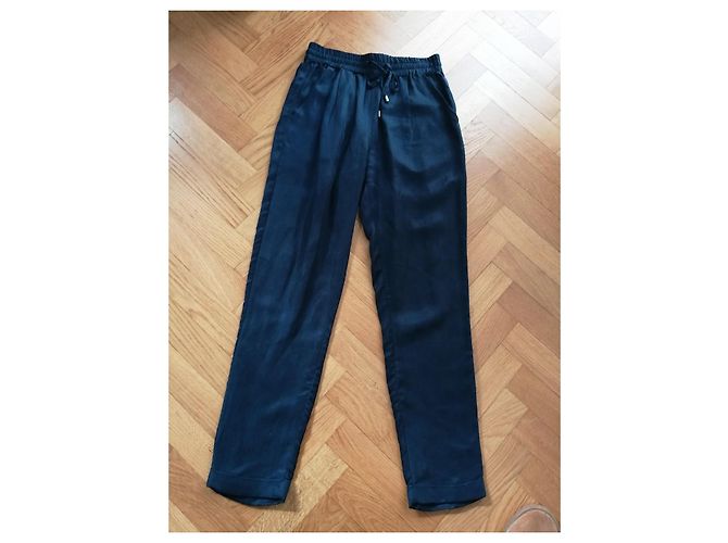 Pantalones Ekyog de viscosa azul marino Azul oscuro - vista 2