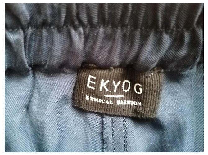Pantalones Ekyog de viscosa azul marino Azul oscuro - vista 5