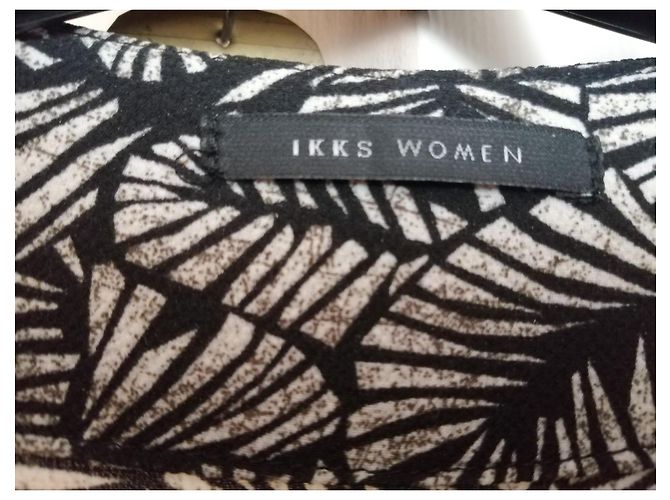 Combinaison pantalon IKKS Women imprimé feuillage noir et blanc - vue 4