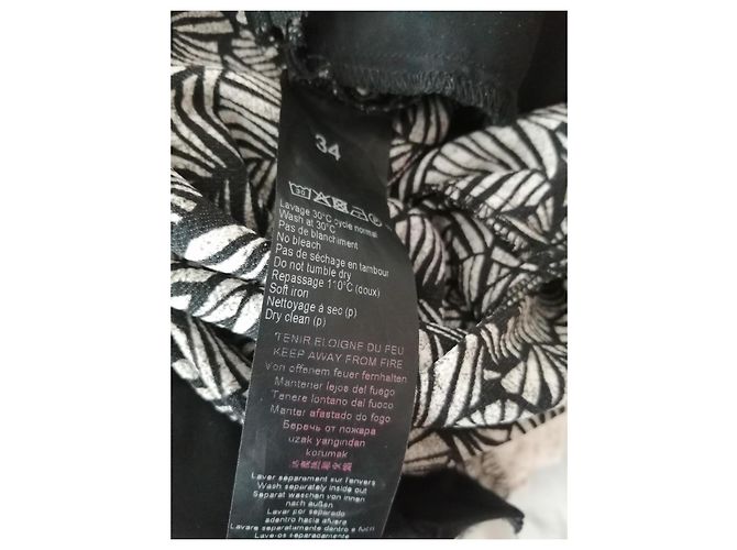 Combinaison pantalon IKKS Women imprimé feuillage noir et blanc - vue 5