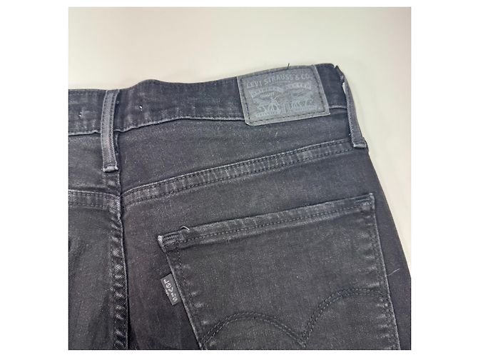 Levi's 721 Vaqueros Skinny de Tiro Alto Negro - vista 12