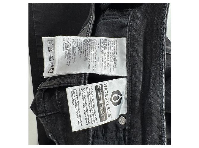Levi's 721 Vaqueros Skinny de Tiro Alto Negro - vista 13
