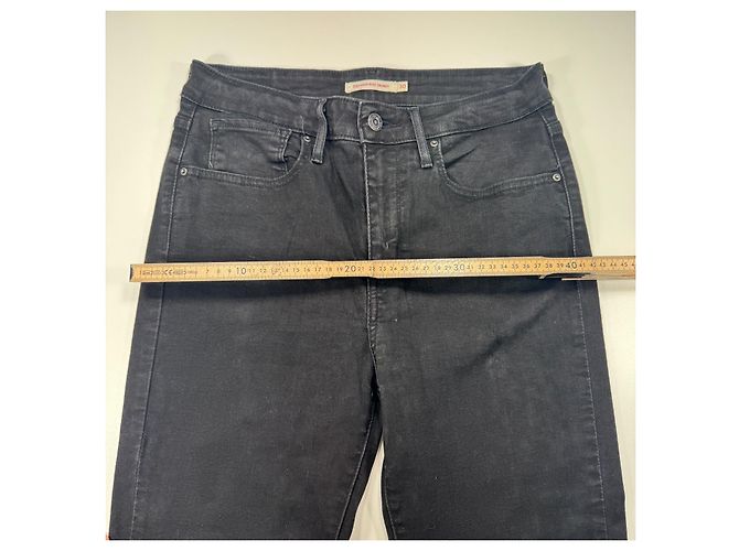 Levi's 721 Vaqueros Skinny de Tiro Alto Negro - vista 4
