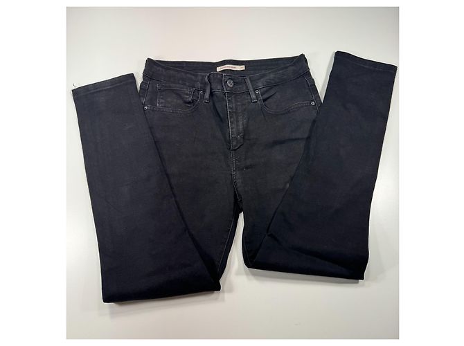 Levi's 721 Vaqueros Skinny de Tiro Alto Negro - vista 9