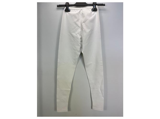 Alaïa Leggings de cintura alta em mistura de viscose - Branco - vista 2