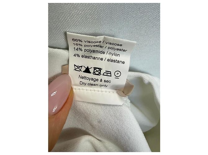 Alaïa Leggings de cintura alta em mistura de viscose - Branco - vista 4