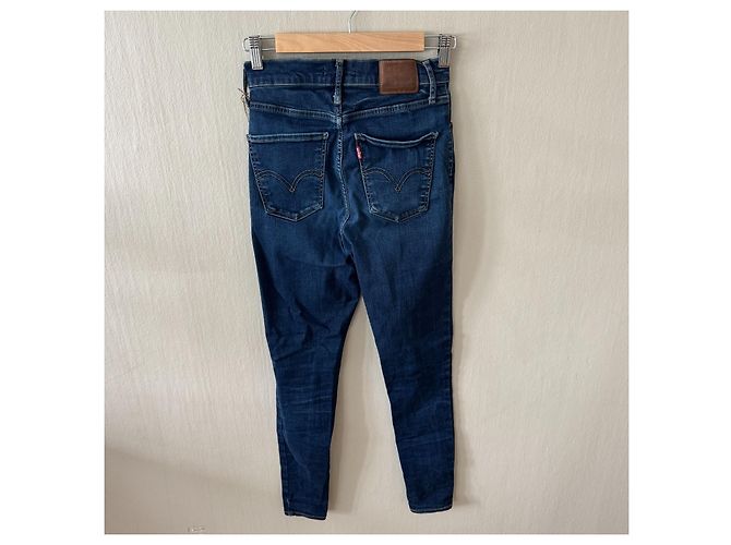 Levi's Mile High Super Skinny Jeans Blu - vista 2