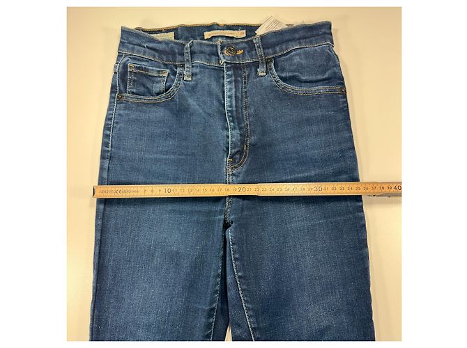 Levi's Mile High Super Skinny Jeans Blu - vista 4