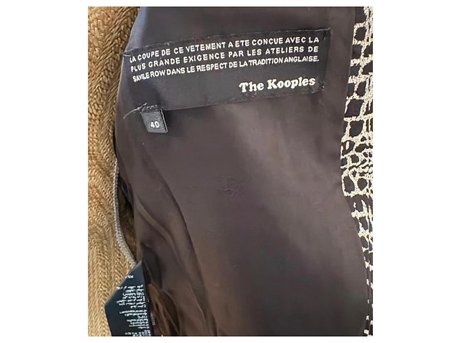 Blazer The Kooples estampado cocodrilo Negro Blanco - vista 5