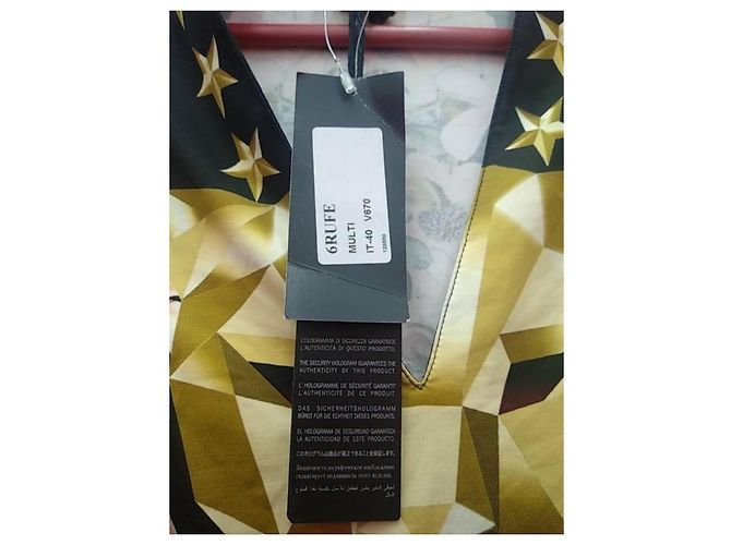 Vestido Just Cavalli estampado de mariposas y estrellas Negro Multicolor Dorado - vista 3