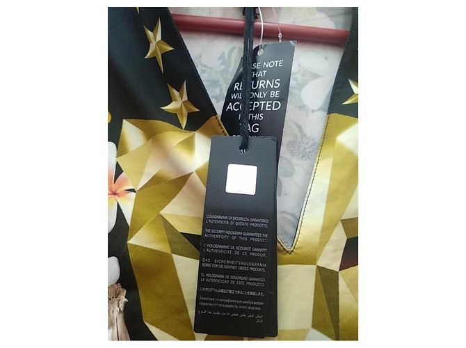 Vestido Just Cavalli estampado de mariposas y estrellas Negro Multicolor Dorado - vista 4